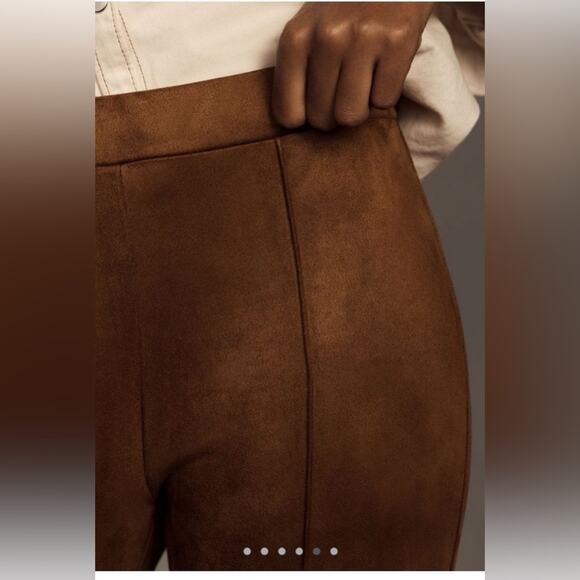 NWT Anthropologie x Sanctuary Lana Flare Black Pull on Pants Fall Goth Sz M - Picture 4 of 13